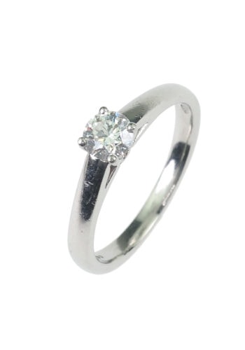 Datiert 1963 - Solitär Brillant Verlobungsring, Platin – Bild 3