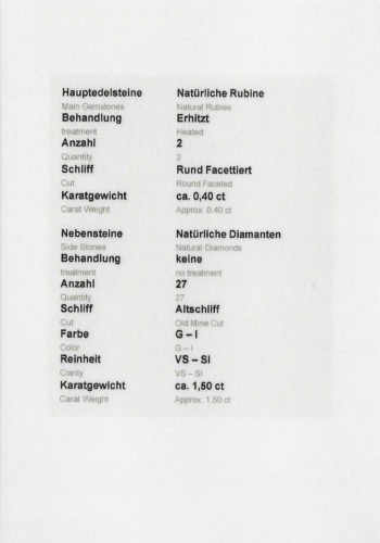 Um 1920 - Art déco Ring aus England, mit einem Schmuckgutachten! – Bild 8