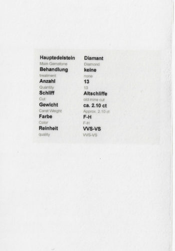 Um 1920 - Art déco Diamantarmband mit Edelsteingutachten! – Bild 6