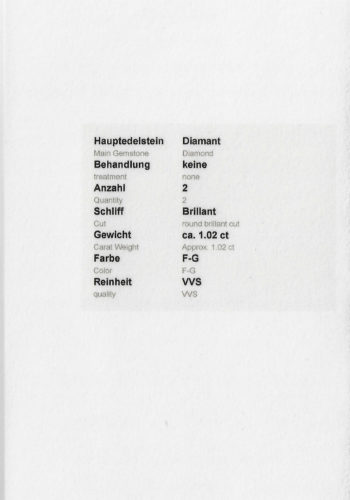 Um 1980 - Solitaire Brillant Ohrstecker inkl. Edelsteinprüfbericht! – Bild 8