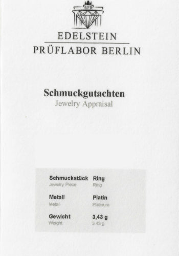 Um 1925 - Platin Art déco Ring inklusive Schmuckgutachten! – Bild 7