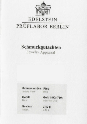 ** VERKAUFT ** Um 1930 - Art déco Diamantring inklusive Edelsteingutachten! – Bild 7
