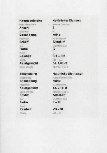 Um 1900 - You+Me Ring aus Wien, inklusive Edelsteingutachten! – Bild 7