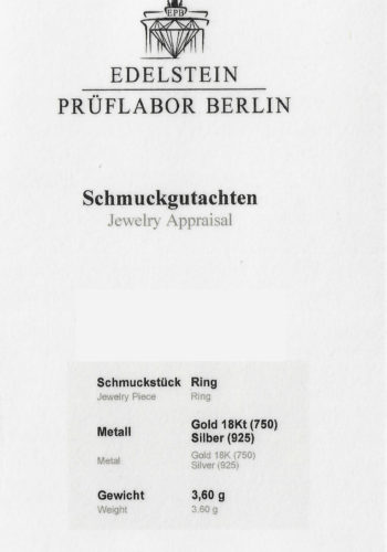 Um 1900 - You+Me Ring aus Wien, inklusive Edelsteingutachten! – Bild 6