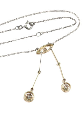 Um 1920 - Negligé-Collier / Artdeco Diamantcollier – Bild 5