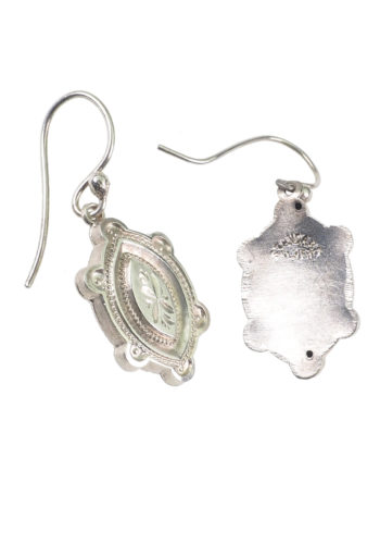 Um 1890 - Viktorianische Sterlingsilber Ohrringe – Bild 3