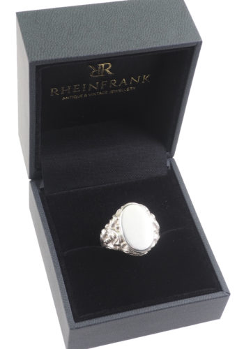 Um 1900 - Herrenring Silber Siegelring – Bild 3