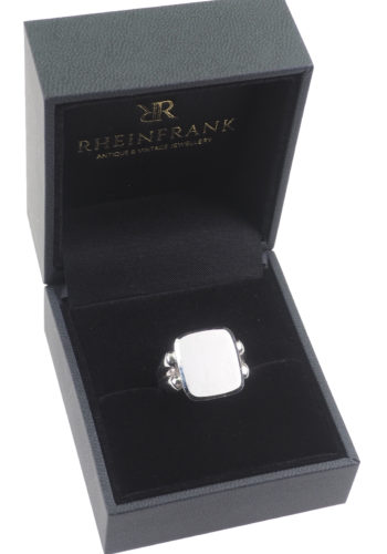 Um 1930 - Deutscher Siegelring aus Silber – Bild 3