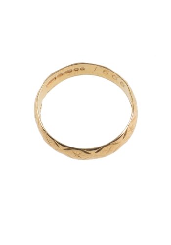 Datiert 1972 - 22 Karat Goldehering – Bild 4