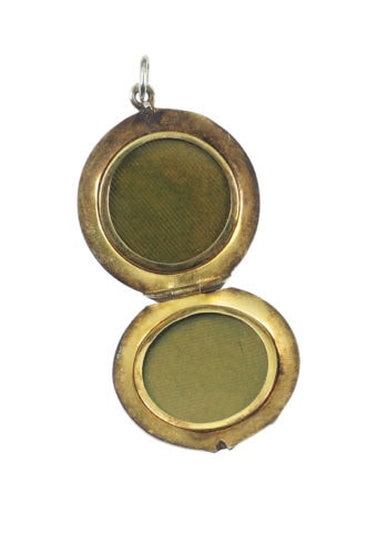 Um 1900 - Silbermedaillon, guillochiert & emailliert – Bild 3