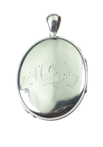 Um 1880 - Viktorianisches Sterlingsilber Medaillon – Bild 3