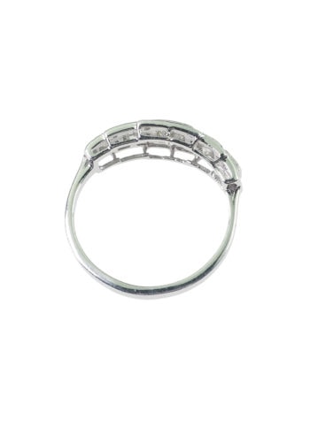 Um 1920 - Art déco Five-Stone Verlobungsring – Bild 5