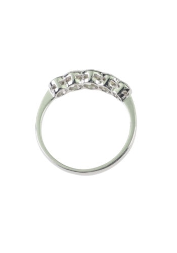 Um 1930 - Verlobungsring Art déco / Five-Stones – Bild 5