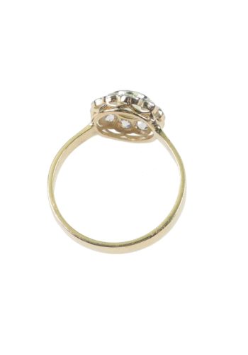 Um 1900 - Niederländischer Diamantring / Daisyring – Bild 5