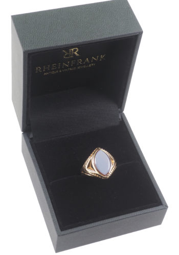 Datiert 1903 - Karneol Siegelring / Herrenring 15K Gold – Bild 4