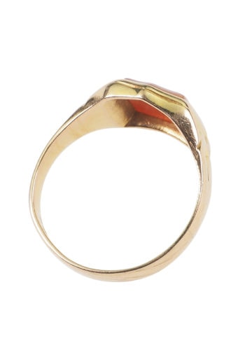 Datiert 1900 - Karneol Siegelring aus 15 Karat Gelbgold – Bild 3