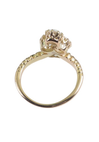 Um 1900 - Diamantring "Kleeblatt", Edwardian – Bild 5