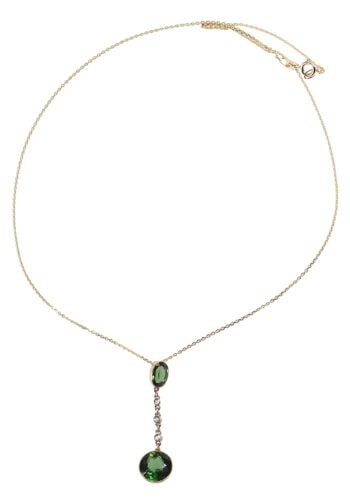 ** VERKAUFT ** Um 1910 - Turmaline & Diamanten Schmuckset – Bild 7