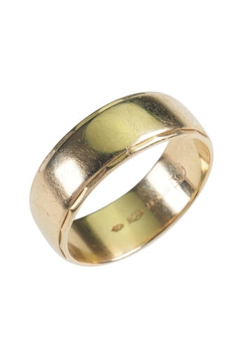 Um 1980 - Niederländischer Trauring aus 585er Gold – Bild 3