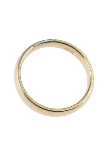 Um 1990 - Trauring 585 Gold, Niederländisch – Bild 3