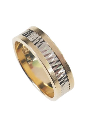 Um 1970 - Niederländischer Goldring / Trauring – Bild 5