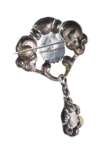 Um 1910 - Silberbrosche von S. Christian Fogh of Copenhagen – Bild 4