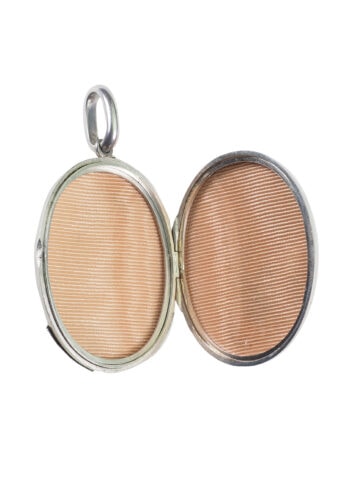 Um 1880 - Gürtelmotiv Silbermedaillon, viktorianisch – Bild 3