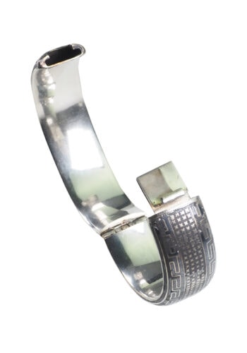 Um 1850 - Niello Silberarmreif, Russisches Kaiserreich – Bild 4