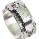 Viktorianischer Armreif aus Sterling Silber