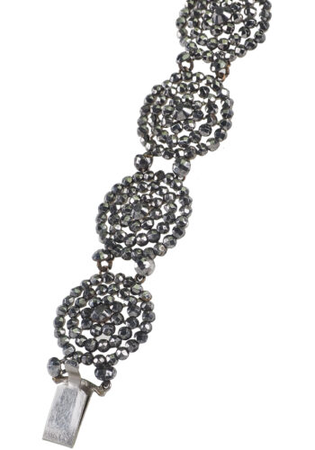 Um 1850 - Viktorianisches Cut Steel Armband, facettiert & poliert – Bild 4