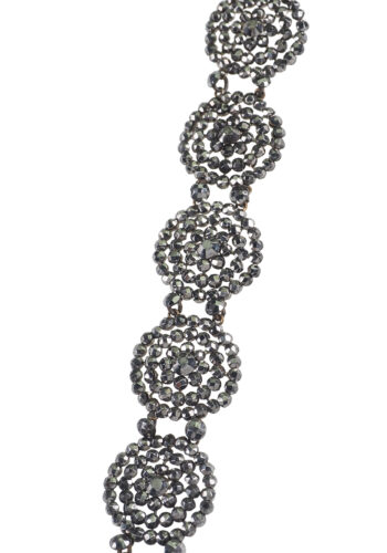 Um 1850 - Viktorianisches Cut Steel Armband, facettiert & poliert – Bild 3