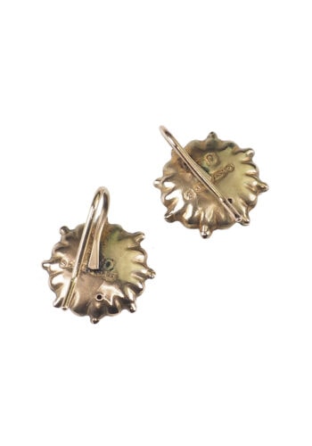 Um 1890 - Viktorianische Goldohrringe mit Perlen – Bild 3