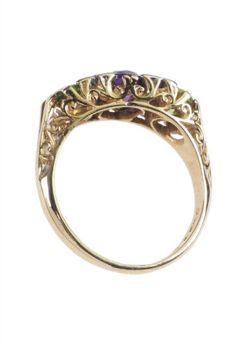 ** VERKAUFT ** Datiert 1902 - Suffragettenschmuck 18 ct. Goldring – Bild 5