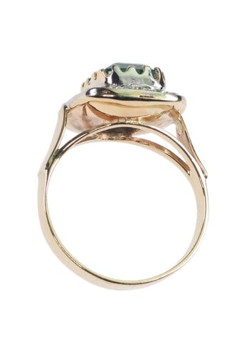 Um 1960 - Smaragd & Diamanten Verlobungsring, Italienisch – Bild 6