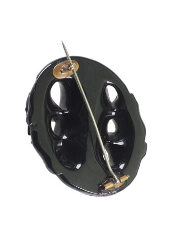 Um 1880 - Jettbrosche Victorian England – Bild 3