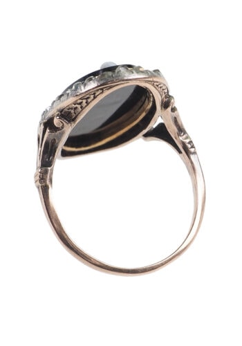 Um 1880 - Onyxkamee Goldring, französisch – Bild 5