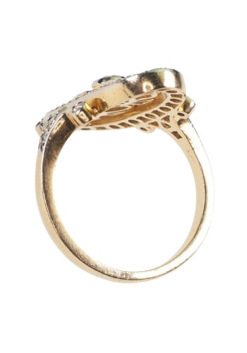 ** VERKAUFT ** Um 1900 - Belle Epoque Diamantring, französisch – Bild 5