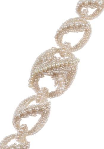Um 1850 - Saatperlen Armband, viktorianischer Brautschmuck – Bild 4