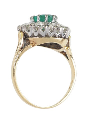 Datiert 1976 - Smaragd & Brillanten Verlobungsring Daisy – Bild 6