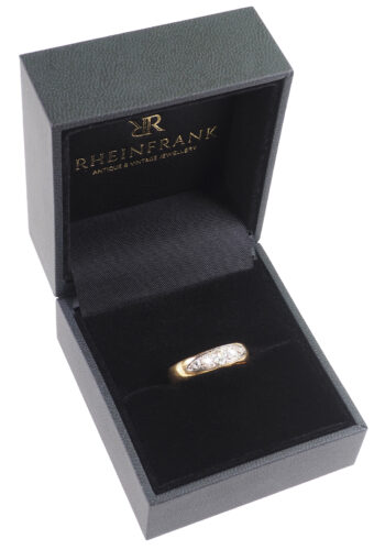 Um 1960 - Vintage Goldring / Herrenring mit Diamanten – Bild 5