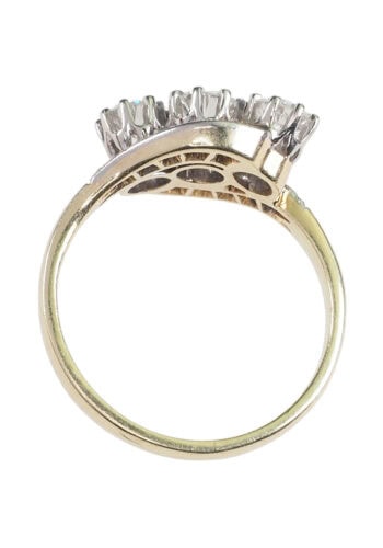 ** VERKAUFT ** Um 1900 - Art Nouveau Diamantring / Verlobungsring, Belgisch – Bild 6