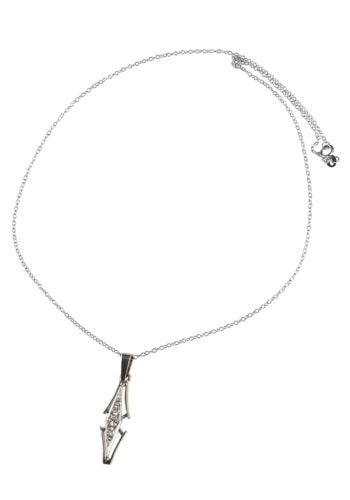 Um 1970 - Diamantanhänger aus 14K Gold, mit Sterlingsilberkette – Bild 3