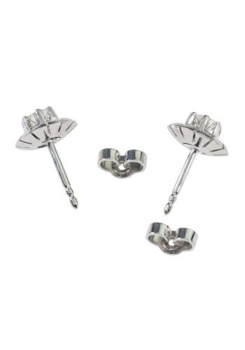 Um 1980 - Diamantohrstecker Vintage aus 750er Weißgold – Bild 3