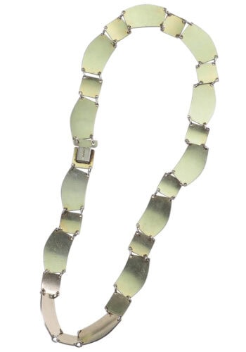 Um 1940 - Aksel Holmsen Emaille-Collier aus 925er Silber – Bild 4