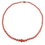 Jugendstil Collier aus Korallen