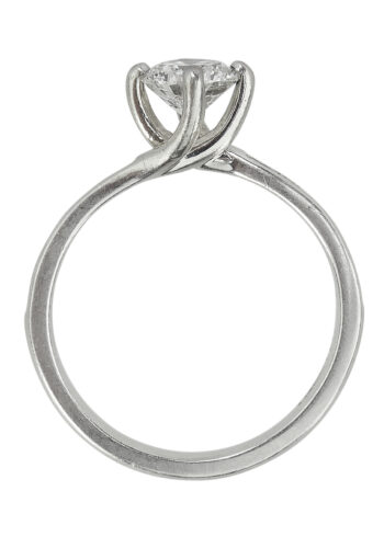 Datiert 1967 - Platin Solitär Verlobungsring mit Edelsteinprüfzertifikat! – Bild 7