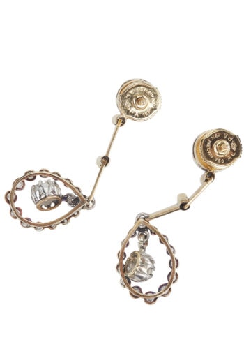 Um 1910 - Edwardian Diamantohrringe England – Bild 5