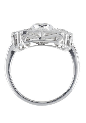 Art Deco - Diamantring aus 18ct Gold Deutschland um 1930, inkl. Edelsteingutachten! – Bild 5