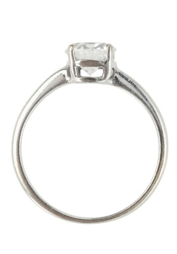 Um 1960 - Diamant Solitär Verlobungsring, inkl. Edelsteingutachten! – Bild 6