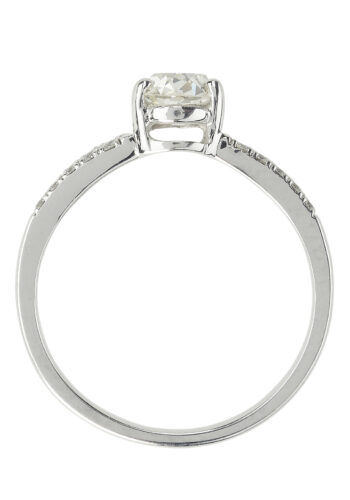 Um 1970 - Vintage-Verlobungsring Solitär, inklusive Edelsteinprüfzertifikat! – Bild 6